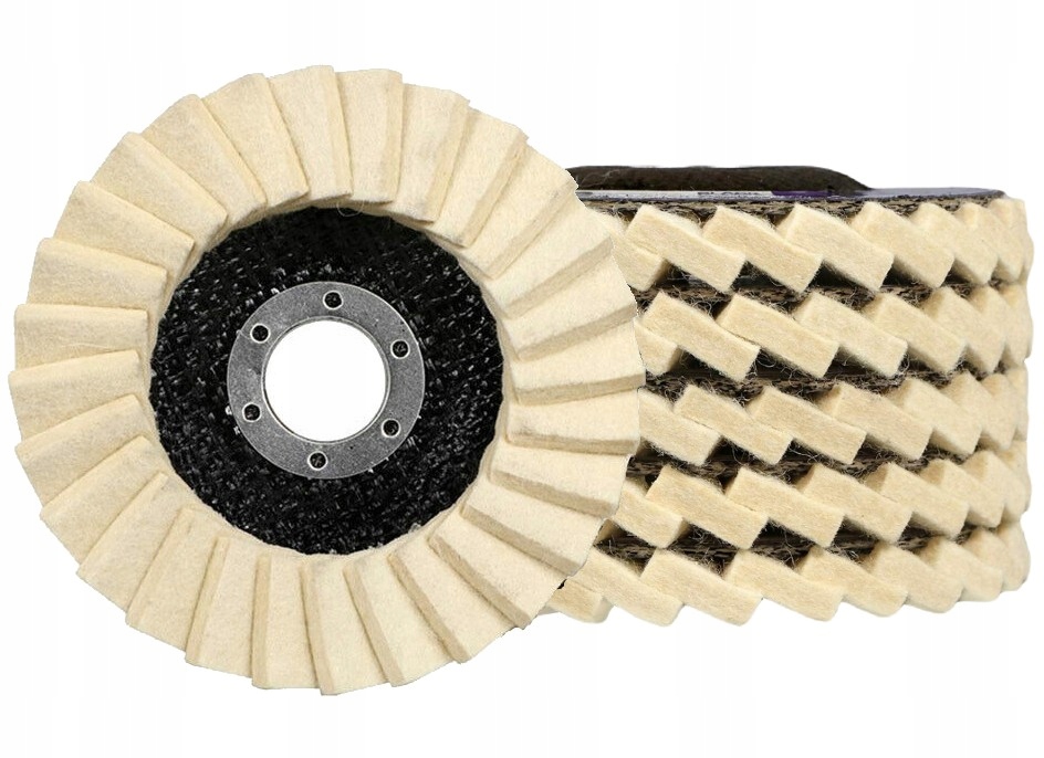 Tarcza Polerska Filcowa 125MM Filc Polerski Lamele Na Filcu 5 Szt