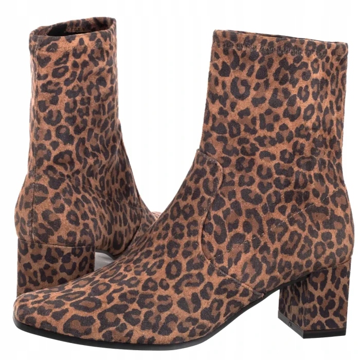 Dámské kožené Kotníkové Boty Caprice Hnědé 9-25354 Leo Stretch Vegan