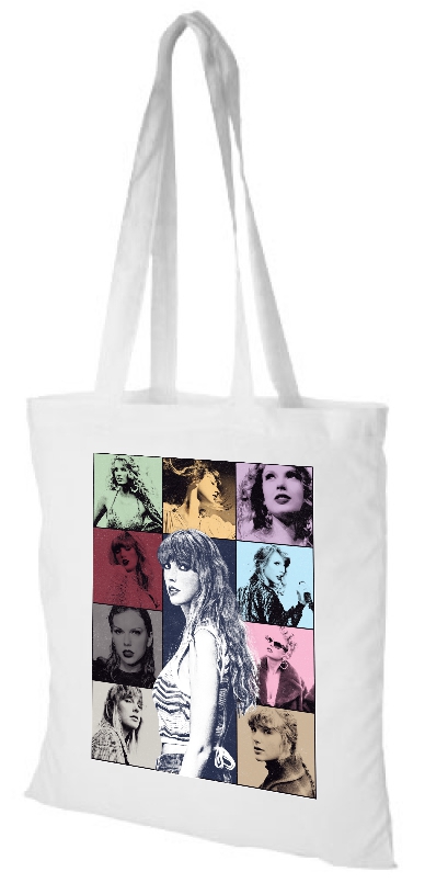Taylor Swift nákupná taška biely darček pre fanúšika