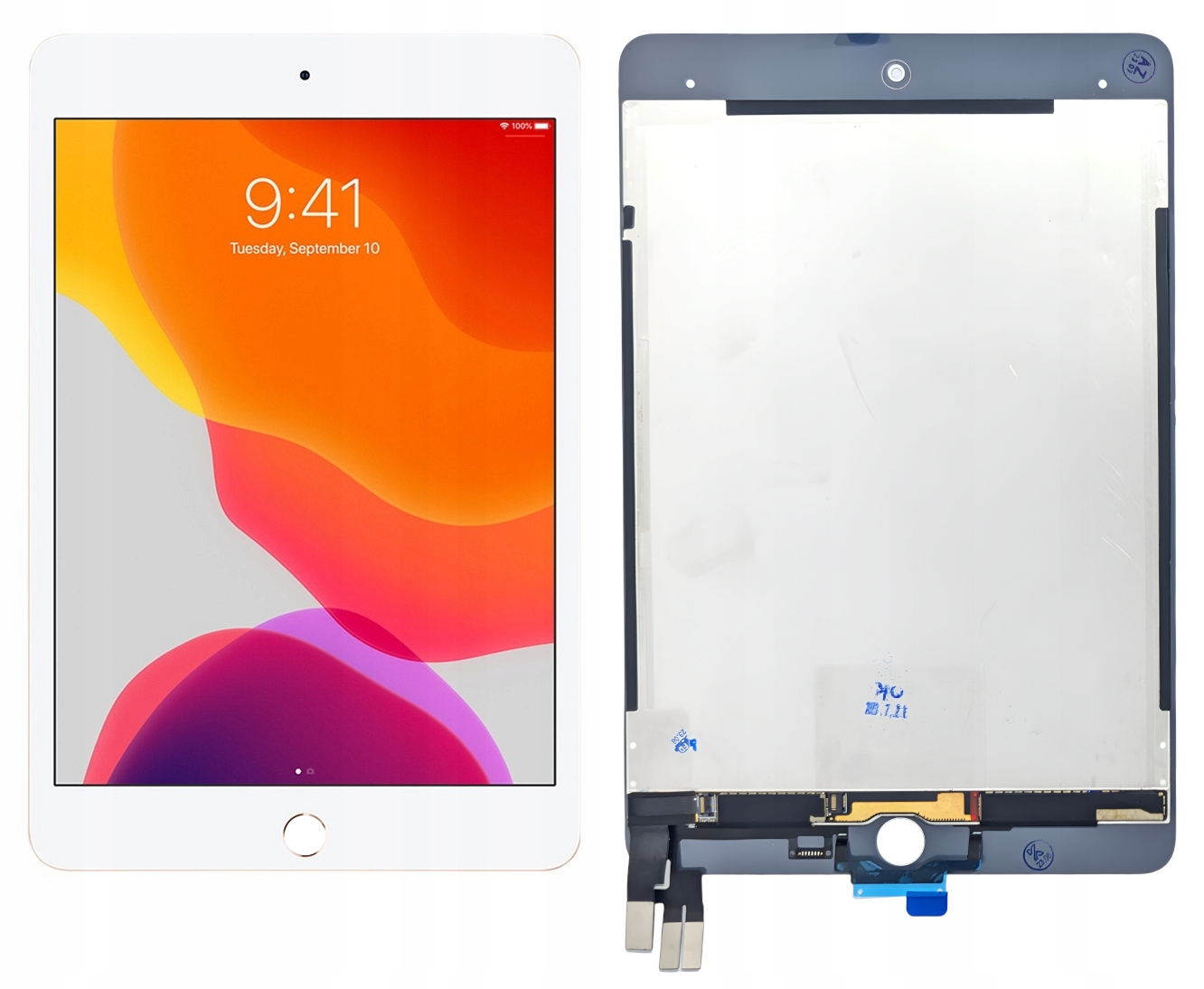 LCD Displej Dotykového Displeje Pro Ipad Mini 5 2019 Bílý A2126 A2124 A2133