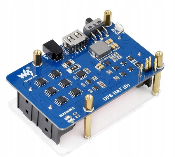 Napájecí zdroj Ups Hat (b) 5V/5A pro Rpi