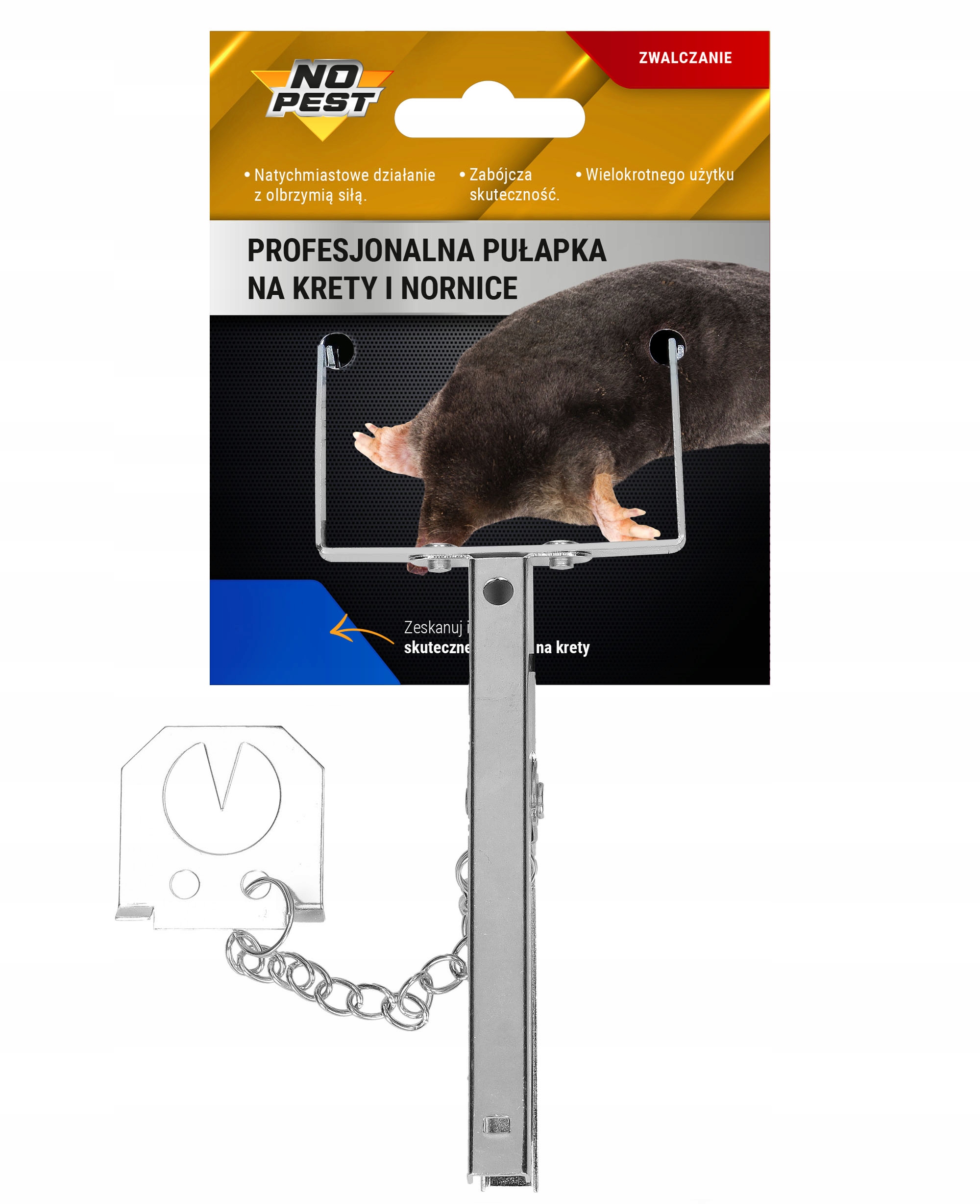 UNIVERSAL PROFI MAULWURFALLE STARKE MAULWURFFÄNGER (3 STK) Originalverpackungszustand