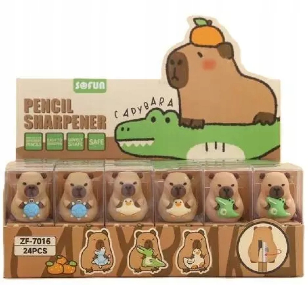 Temperówka Kapibara (24szt) Cresco