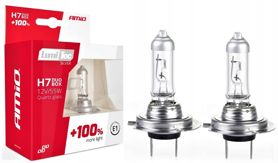 

2X Żarówka H7 12V 55W Xenon Look +100% Lumitec