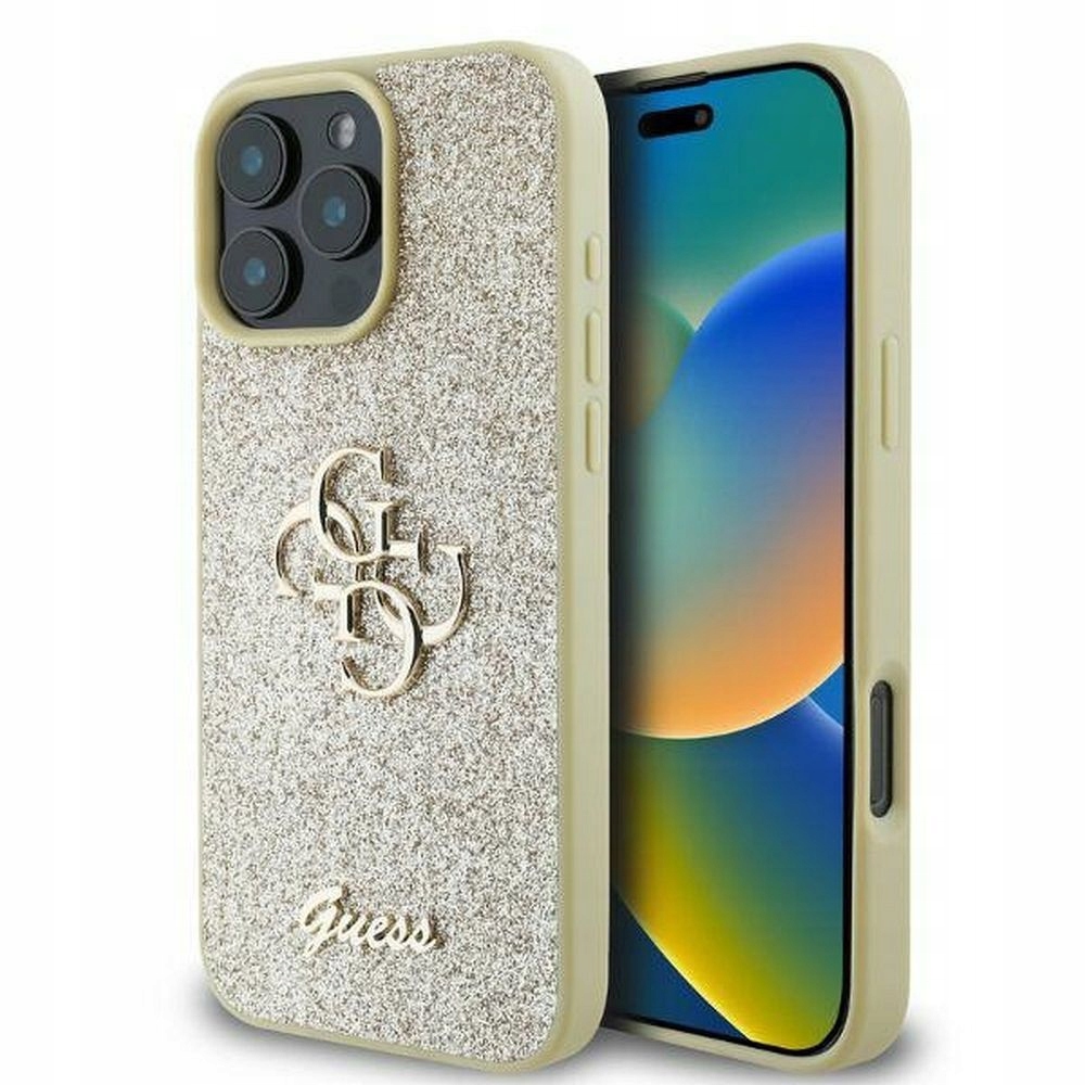 Guess třpytivé pouzdro Glitter 4G pro iPhone 16 Pro Max kryt obal