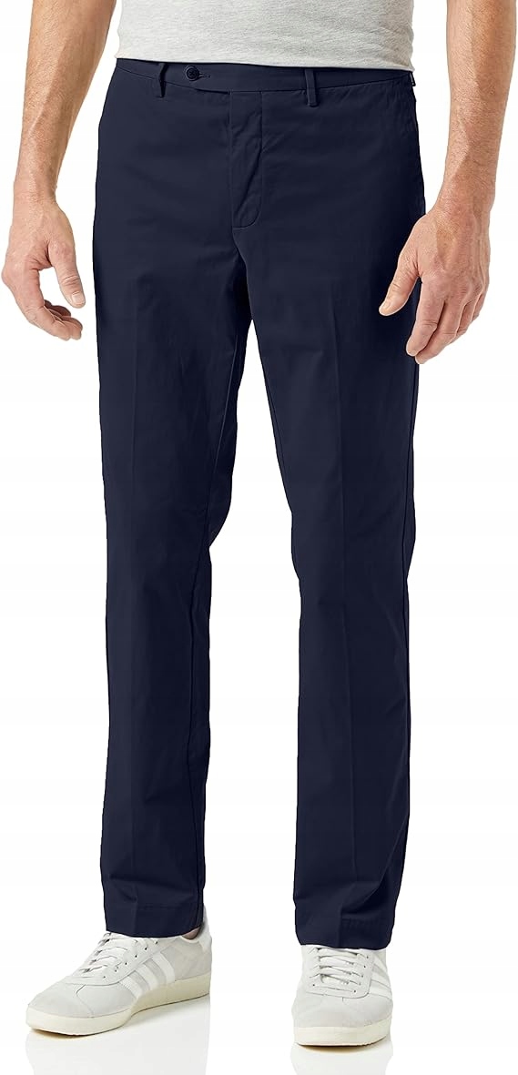 Hackett London Modré Jednoduché Chinos Kalhoty S Knoflíkem 28/S 7AA