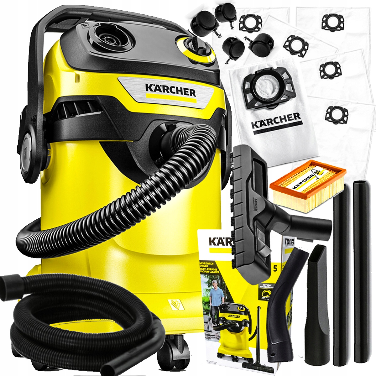 

Odkurzacz Przemysłowy Bezworkowy Karcher WD5 1800W