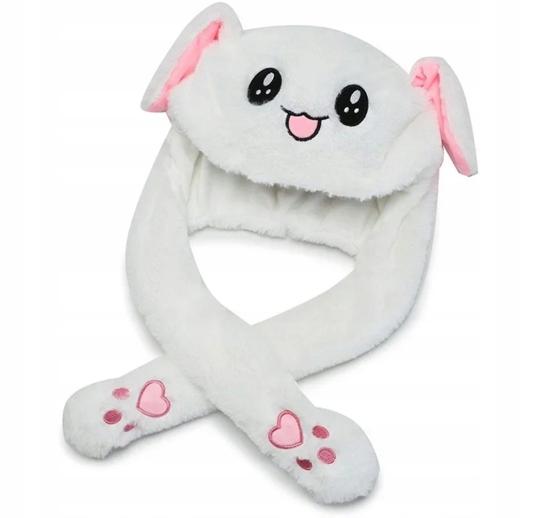 CZAPKA RUCHOME USZY KRÓLIK ŚWIATŁA LED CZAPKA Z USZAMI Wiek dziecka 2 lata +