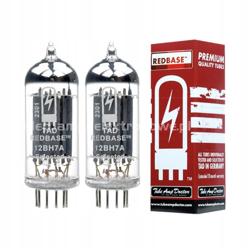 12BH7A 6913, 13D6 Redbase Tad Premium Selected 2 ks vybraný pár