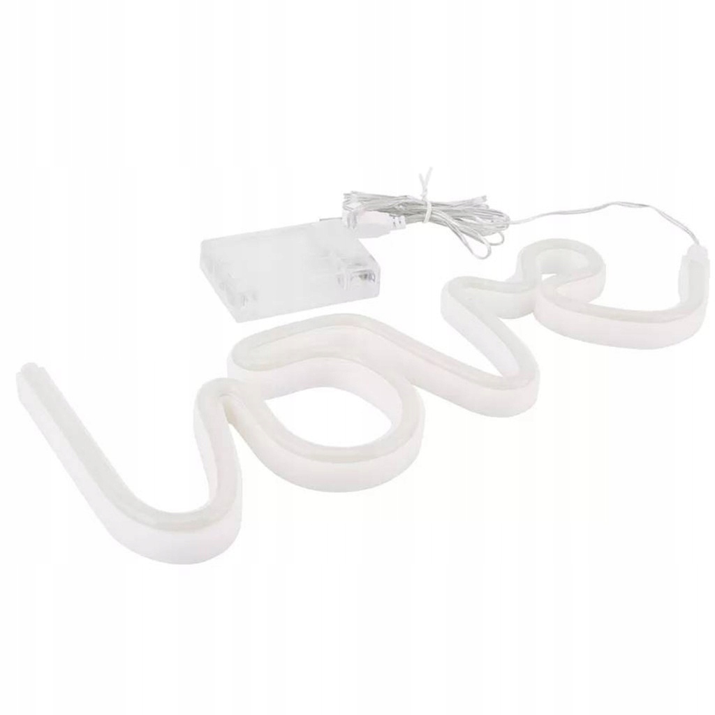 LAMPKA LED 3D LOVE OZDOBNA NEONOWA LED MIŁOŚĆ Wysokość produktu 13 cm