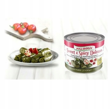 Tradiční dolmadakia řecké sladko-pikantní holubičky s rýží 2 kg Paliria