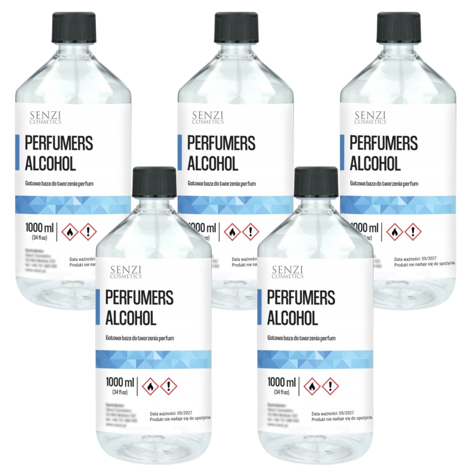 Baza Do Perfum Perfumers Alcohol Senzi Cosmetics Profesjonalna 5x1l