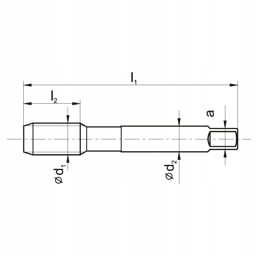 Kpl gwintowników DIN-352/3-P M12 6HX HSSE INOX TiN Marka Fanar