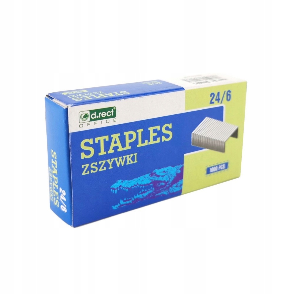 

Zszywki ostrzone D.rect 24/6 a'1000 do 30 kartek