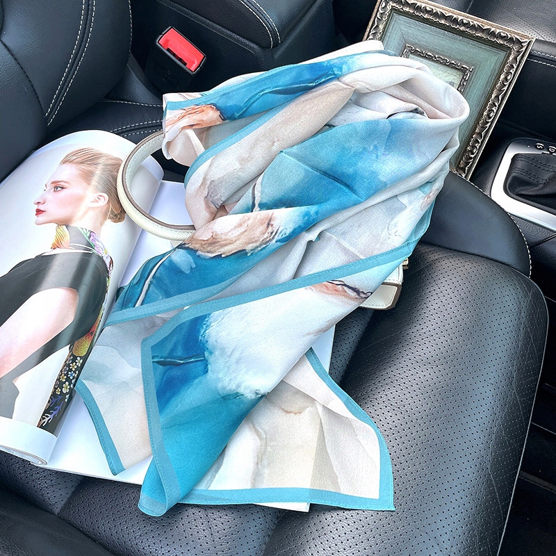 100%JEDWAB Apaszka Dámské elegantní šály 140*35mm