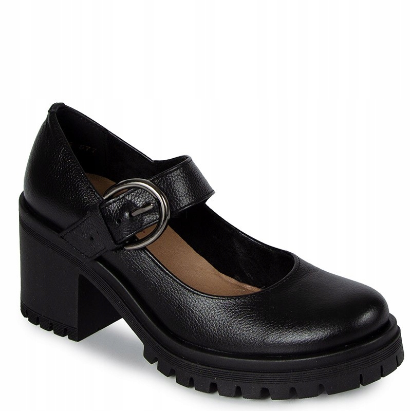 Lemar 20166 Černé Kožené Lícové Lodičky 40