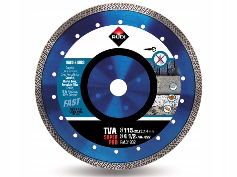 

Rubi Tva 115 Tarcza Diamentowa Do Gresu Płytek