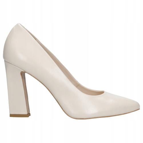 

Buty Wojas Czółenka damskie skóra beżowe r. 40