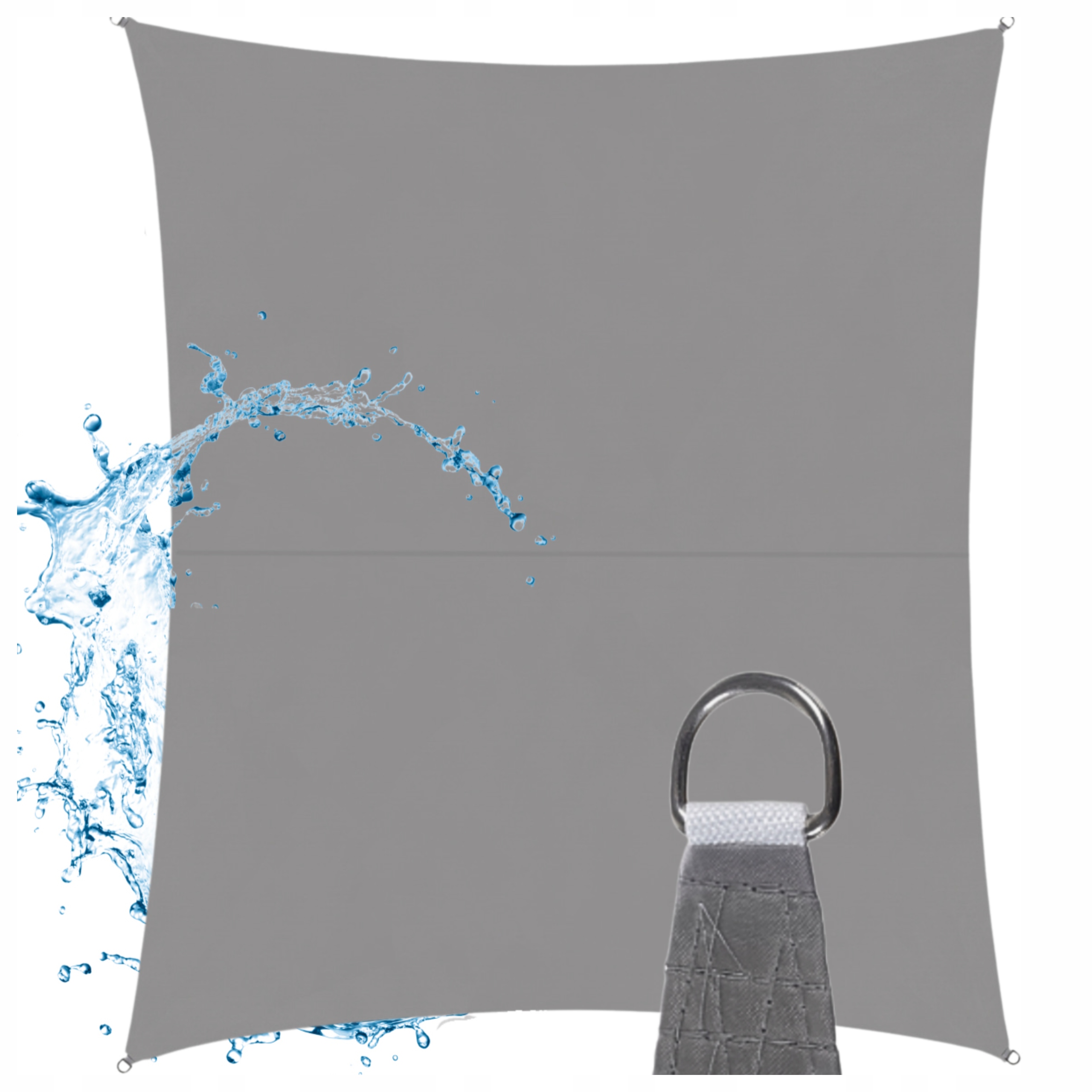 Żagiel Przeciwsłoneczny Ogrodowy Wodoodporny 3x4m Prostokąt Markiza Taras