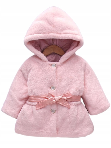 SHEIN PŁASZCZ RÓŻOWY DZIECIĘCY ZIMOWY 90 1VMF