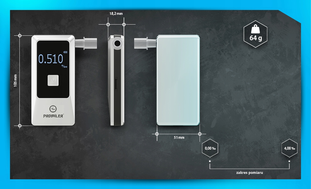 ALKOMAT elektrochemiczny iSOBER 70 Model iSober 70