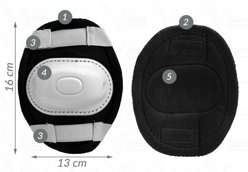 4x OCHRANIACZ NA KOLANA ŁOKCIE OSŁONA OCHRONA CZAR Rozmiar S