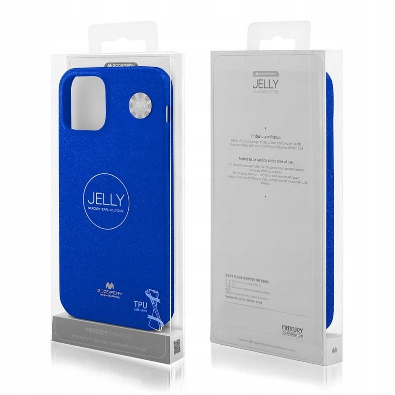 Etui Mercury Jelly do Apple iPhone 14+ niebieski