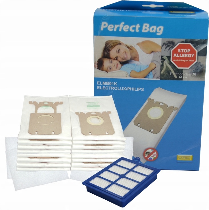 

Worki Electrolux Philips Bag Classic 16szt + Hepa