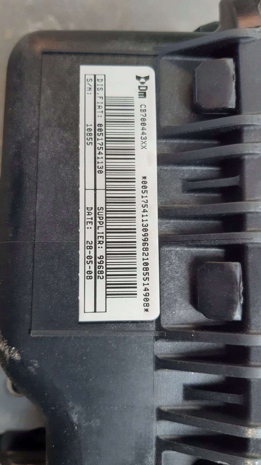 dashboard console tension belts Fiat Grande Punto