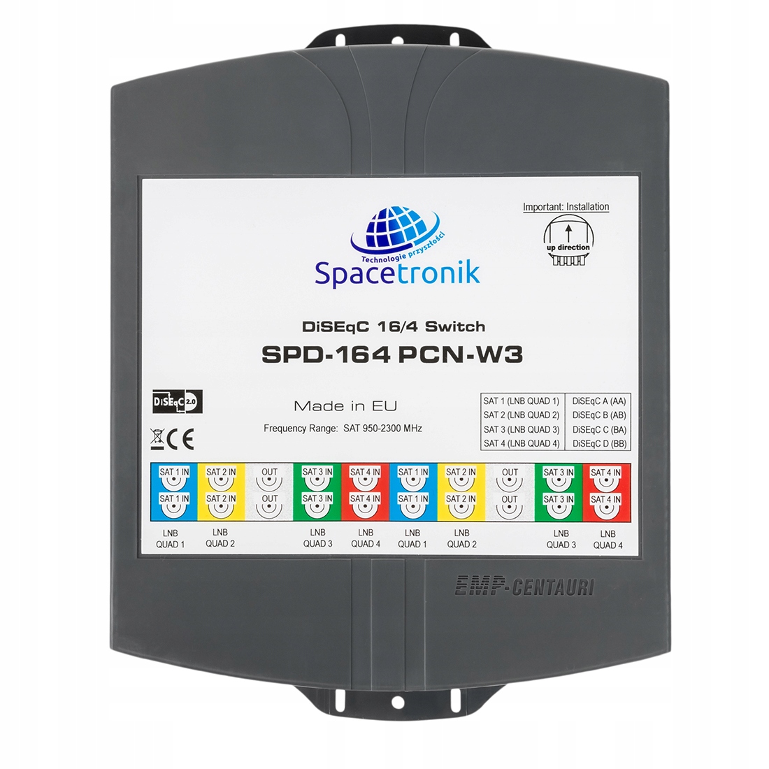 DiSEqC Switch 16/4 Spacetronik SPD-164PCN-W3 Kod producenta SPD-164PCN-W3