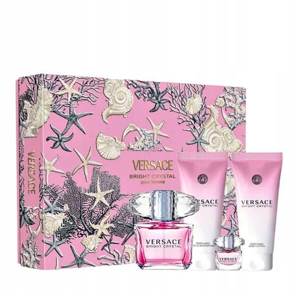 Versace Bright Crystal Set Edt 90 ml Edt 5 ml Bl 100 ml Sg 100