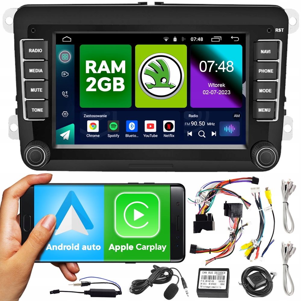 RADIO NAWIGACJA SKODA OCTAVIA II SUPERB RAPID GPS