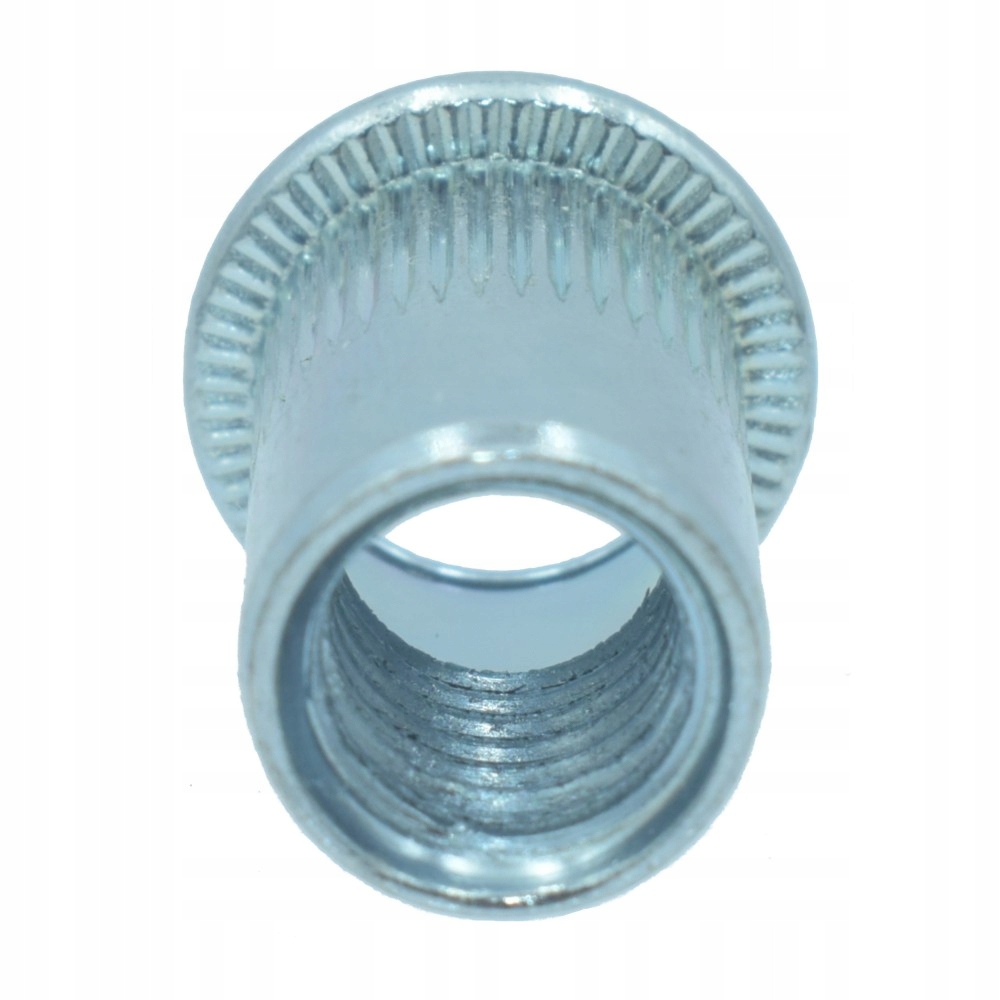 M16 Nýtovací matice Pozink Příruba plochá (9315) 100 kusů rýhovaná objímka