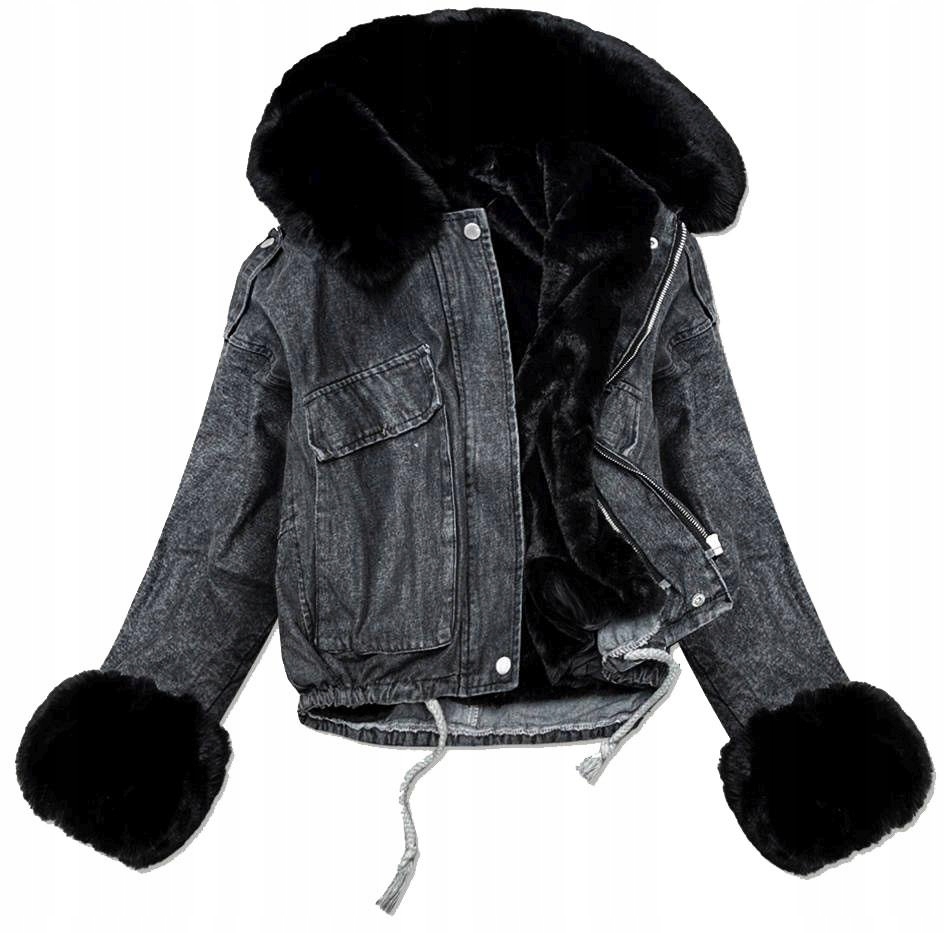 

Kurtka Jeansowa Z Futerkiem Katana Miś Futerko M