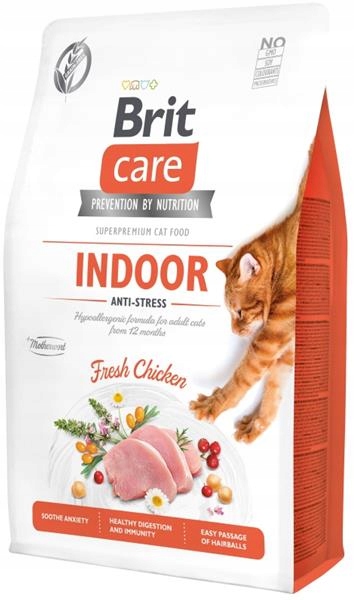 Levně Krmivo Brit Care Cat Grain-Free Indoor Anti-stress 2kg