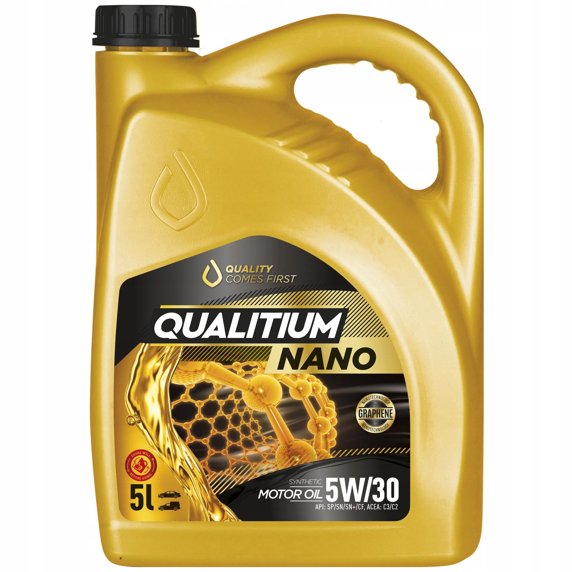 Olej silnikowy Qualitium Nano 5w30 5L z grafenem Acea C3/C2