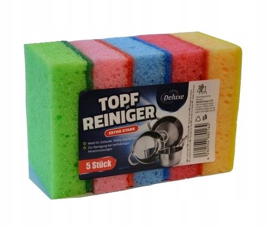 

Zmywak kuchenny gąbka Deluxe 5 szt.
