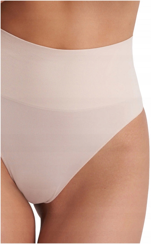 GATTA STRING CORRECT STRINGI WYSZCZUPLAJĄCE Z WYSOKIM STANEM BEŻOWE XL Rozmiar XL