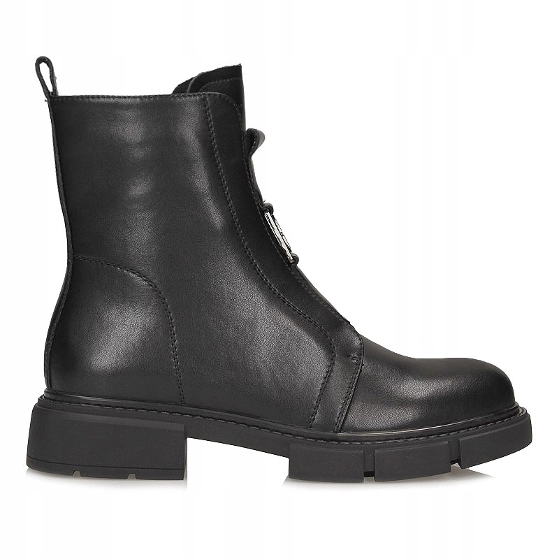 Klasické kožené černé Kotníkové Boty Filippo DBT6524/25 Bk