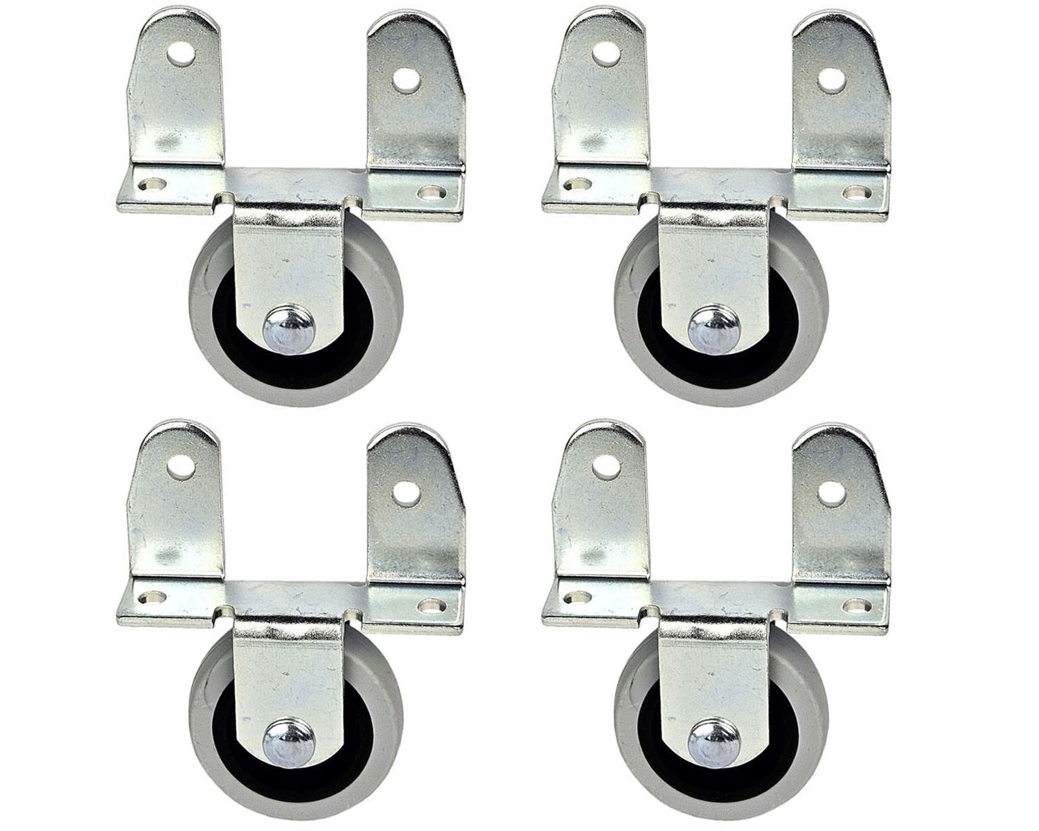 KÓŁKO MEBLOWE ROLKA CZOŁOWO-BOCZNA F GUMA 4szt