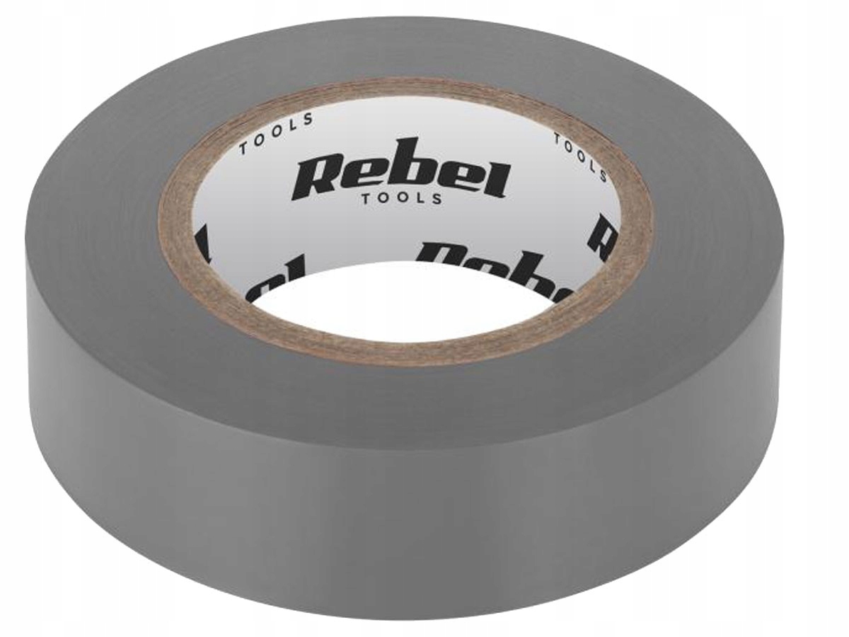 

Taśma izolacyjna klejąca 19 mm x 9m szara Rebel