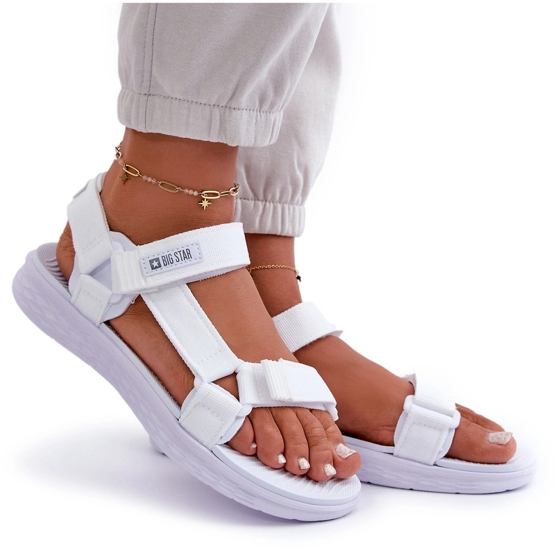 Sandałki Na Rzep Big Star Białe FF274A603 40