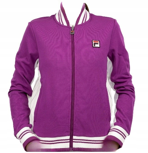 Bluza tenisowa damska Fila Settanta fioletowa M