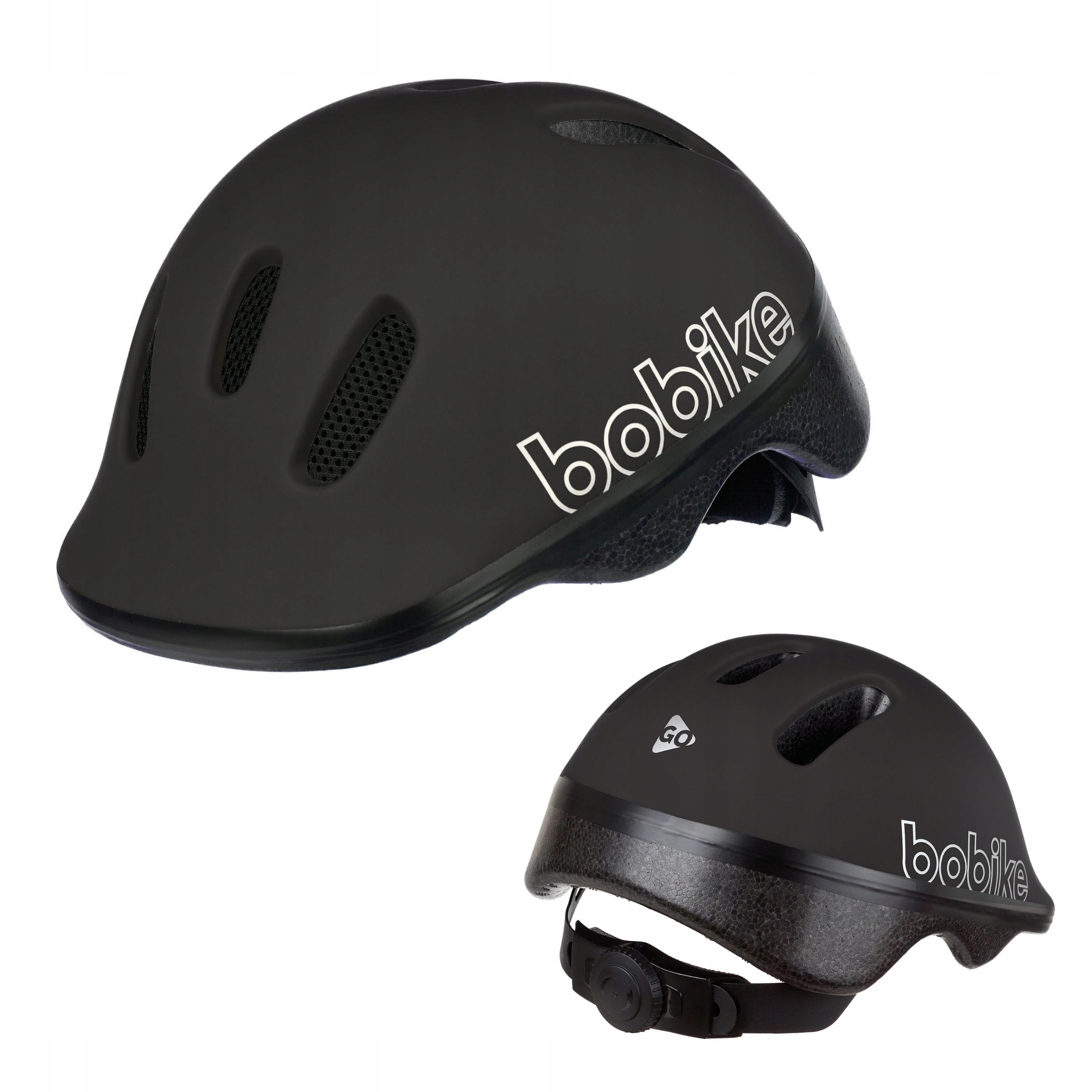 Kask Rowerowy dla dzieci ochronny Bobike Go Xxs Urban Black 44-48 cm