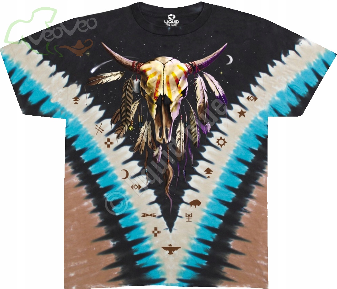Bison Skull Liquid Blue 2XL