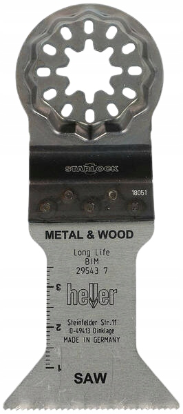 Pilový List Starlock na dřevo a kov 44 x 50 mm 3 ks Heller 295444