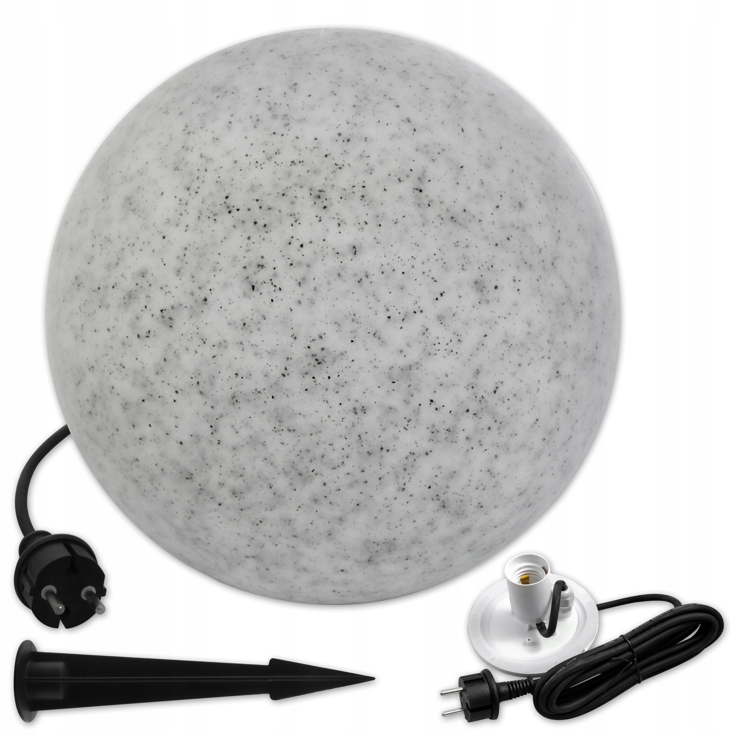 

Lampa Kula Ogrodowa 30CM Kamienna Naziemna Led E27