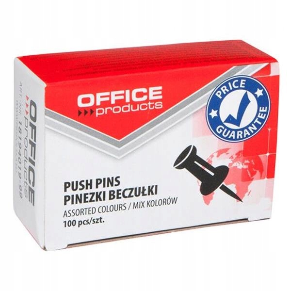 

Pinezki tablicowe Office Products kartonik op.100