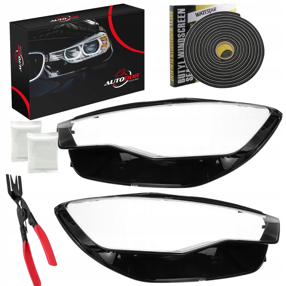 Audi A6 C7 12-15 Sada Krytů Světlometu Přední Lampy Butylové Lepidlo Kleště