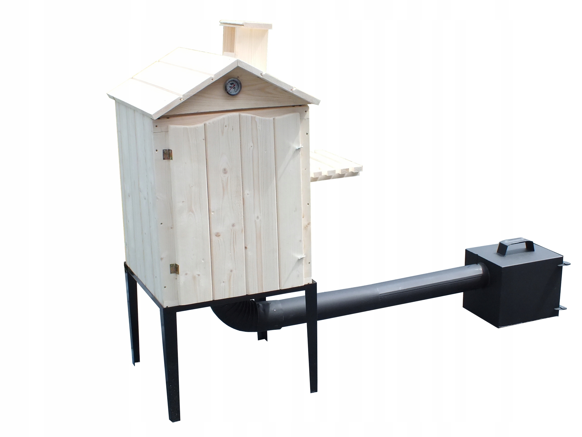 WĘDZARNIA DREWNIANA OGRODOWA Z PÓŁKĄ WĘDZARNIK